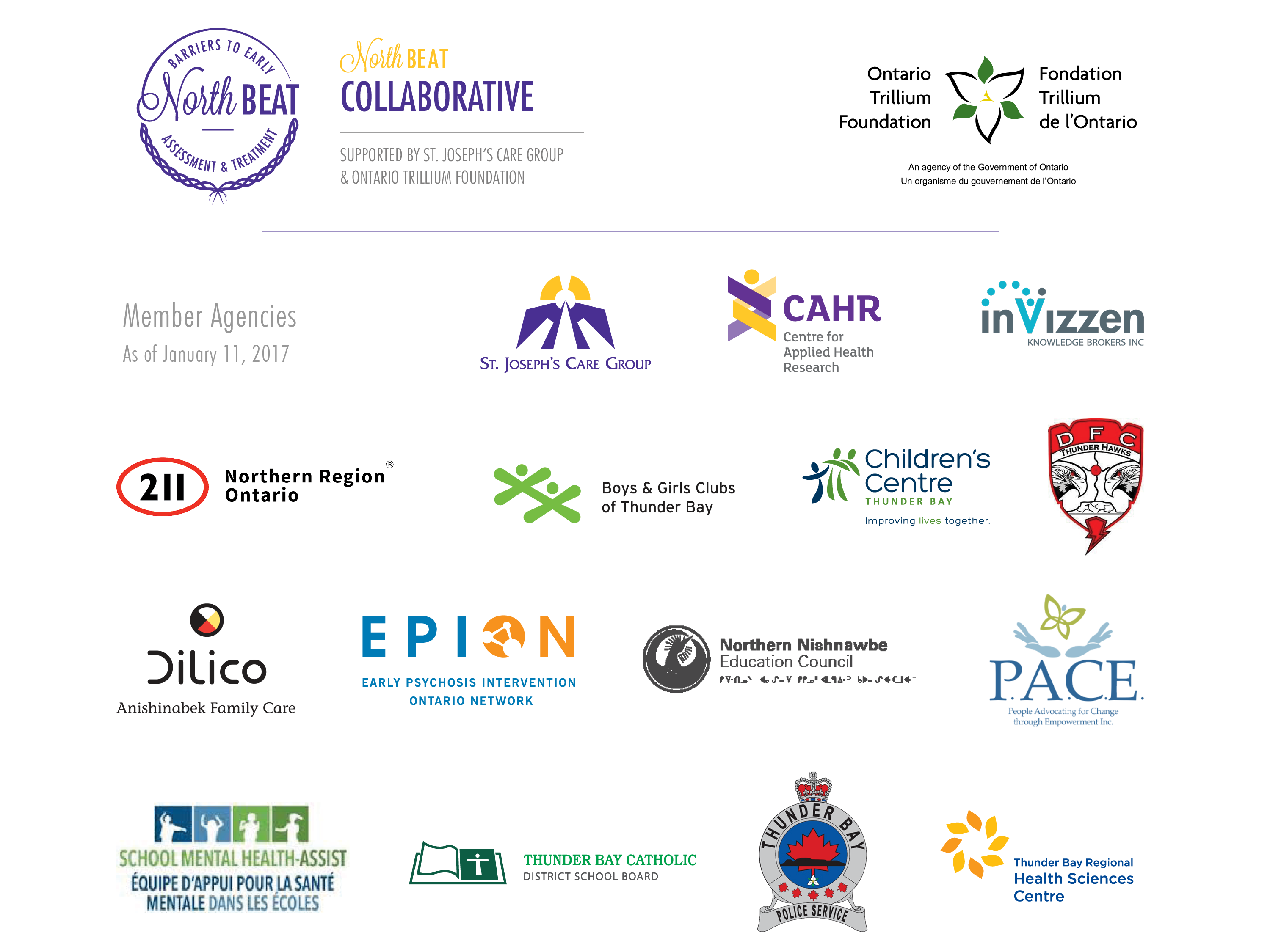 NorthBEAT Collaborative - Members Logos (as of January 2017)