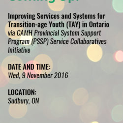 Improving Services and Systems for Transition-Age Youth (TAY) in Ontario
